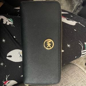 Black MK wallet